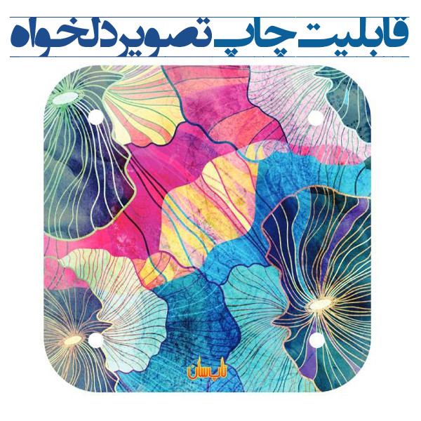 رادیاتور برقی شیشه ای تاپ سان 50*50 کد D901 ساده